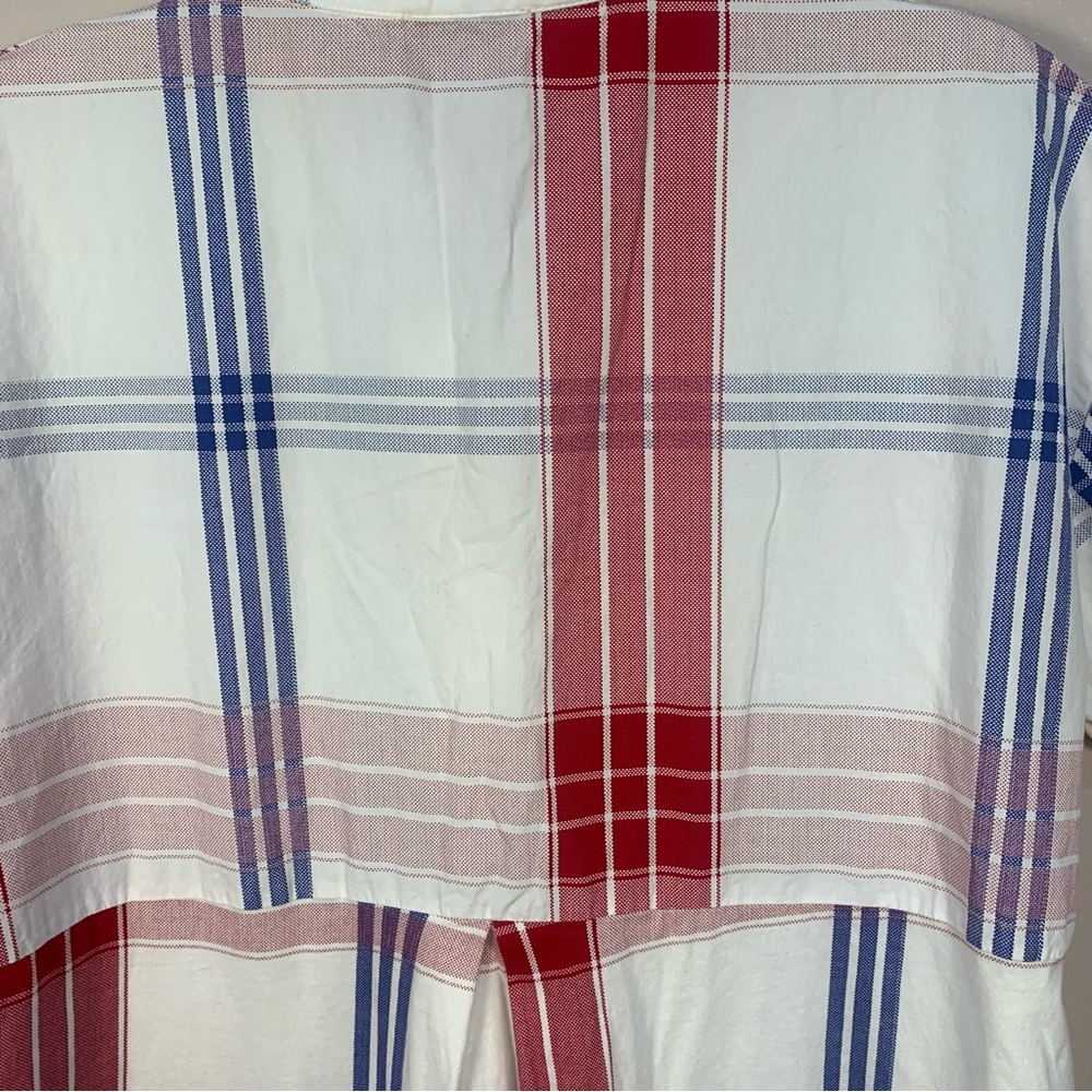 ZARA Check Plaid Flannel Midi Shirt Dress Trendy Oversized - Picture 13 of 14